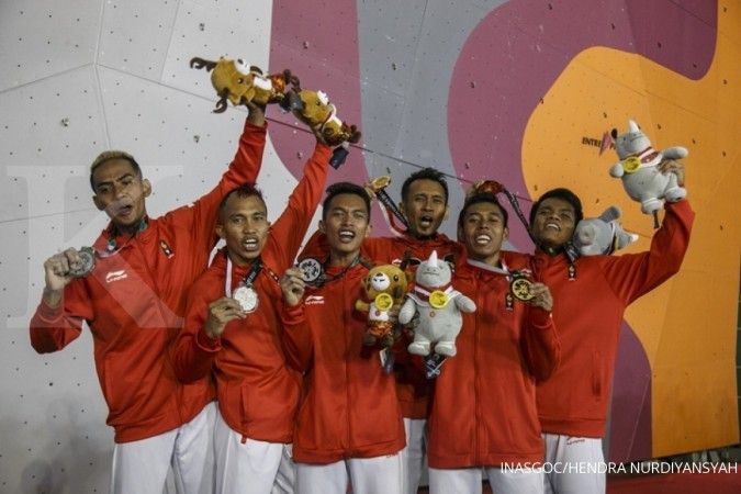 Dua emas panjat dinding, Indonesia makin kokoh di posisi ke-4