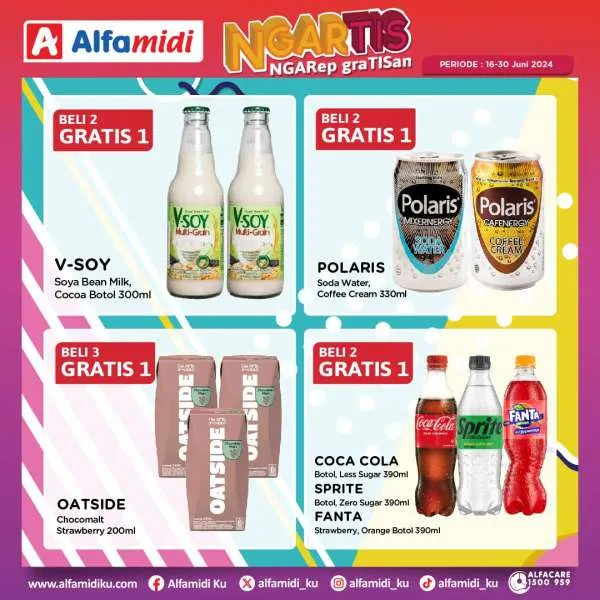 Promo Alfamidi Ngartis (Ngarep Gratisan) Periode 16-30 Juni 2024