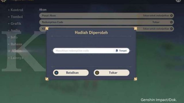 Cara Redeem Code Genshin Impact, Berikut Kode Redeem Terbaru