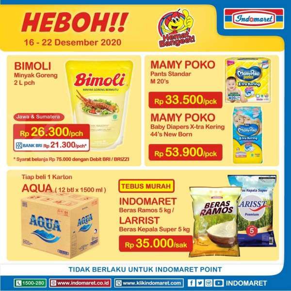Promo Indomaret Product of The Week 16-22 Desember 2020