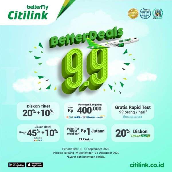 Citilink Luncurkan BetterDeals 9.9 Tawarkan Berbagai Kemudahan Perjalanan bagi Pelanggan