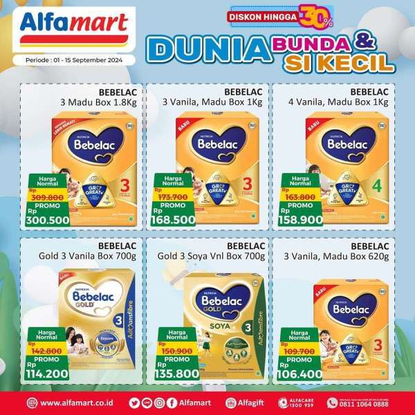 Promo Alfamart 1-15 September 2024 Dunia Bunda dan Si Kecil