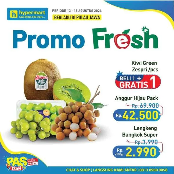 Promo Hypermart Hyper Diskon Weekday Periode 13-15 Agustus 2024