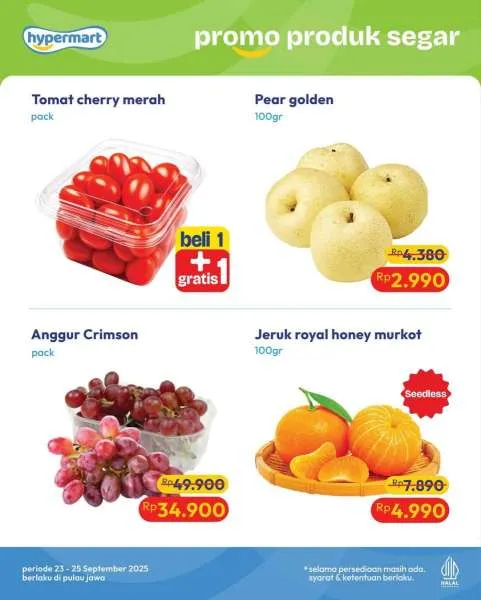 Promo Hypermart Hyper Diskon Weekday Periode 23-25 September 2025