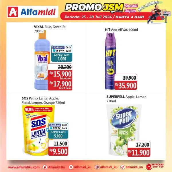 Promo JSM Alfamidi Hanya 4 Hari Spesial Gajian Periode 25-28 Juli 2024