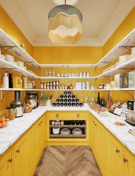 Dapur bernuansa kuning