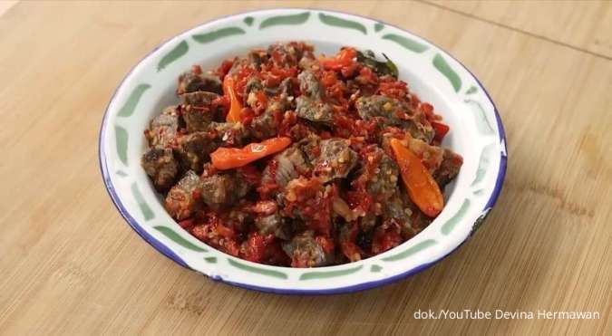 Resep Sambal Paru Sapi yang Anti Alot dan Bau, Enaknya Bikin Nambah Nasi