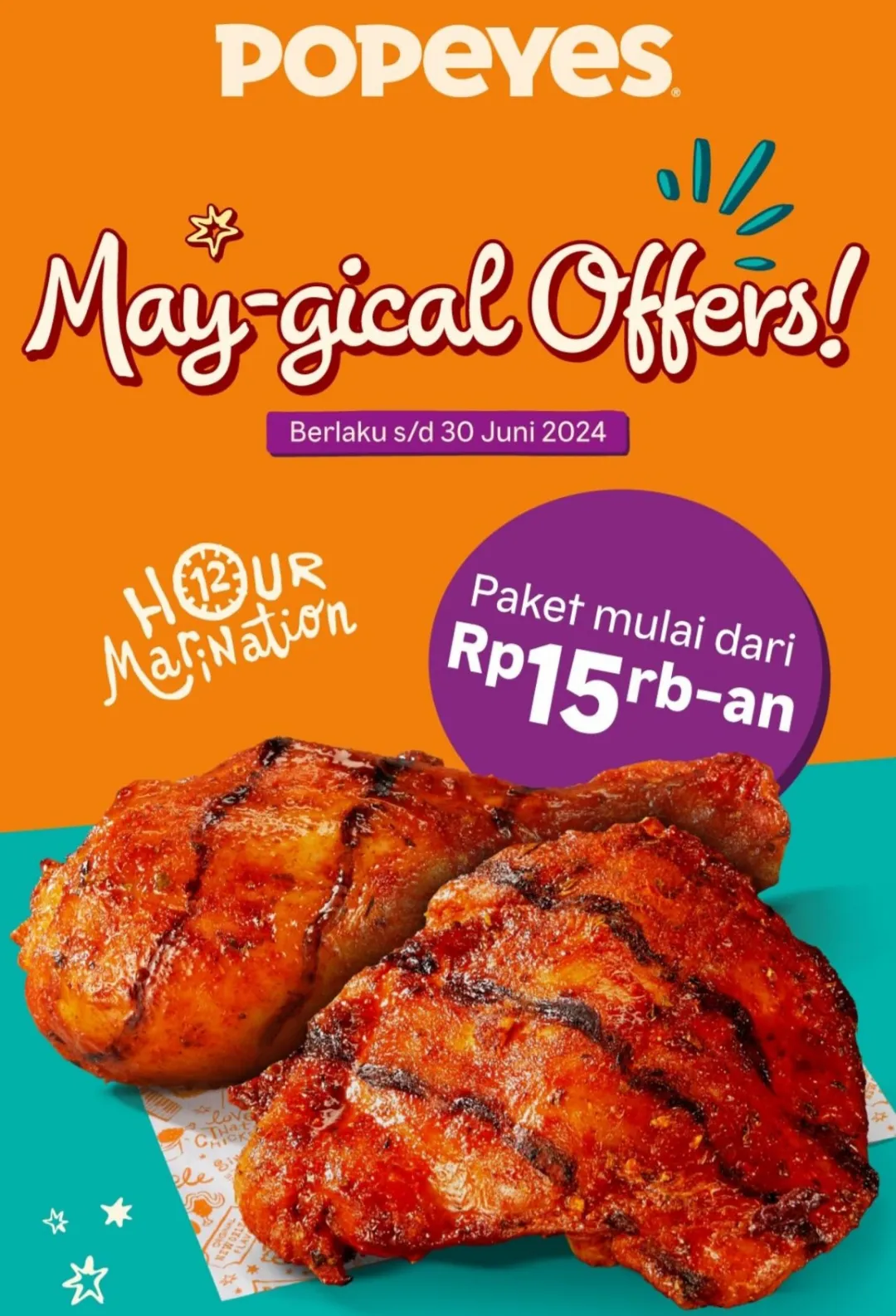 Promo popeyes voucher kupon diskon mei-juni 2024