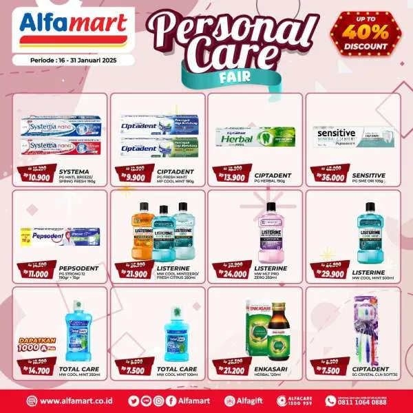 Promo Alfamart Personal Care Fair Periode 16-31 Januari 2025