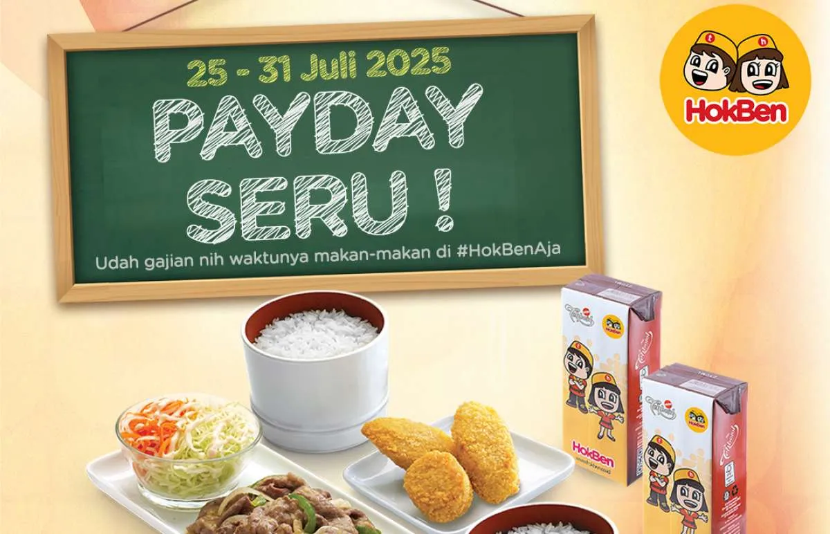 Promo HokBen Payday 25-31 Juli 2025, Makan Hemat Berdua di Akhir Bulan