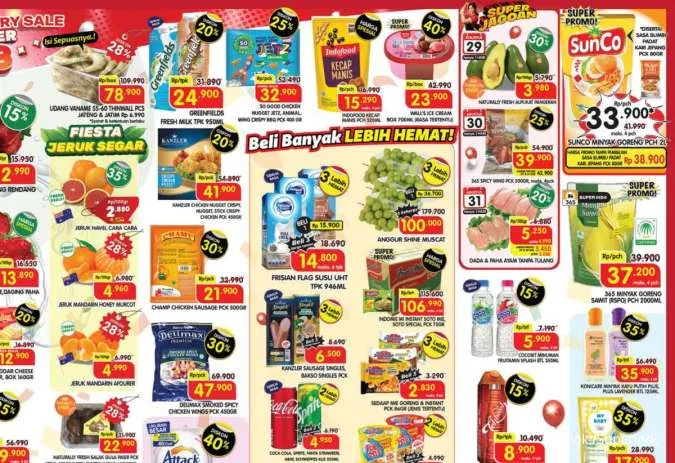Promo Superindo Hari Ini 29-31 Agustus 2025, Telur Omega-Kecap Indofood Harga Spesial