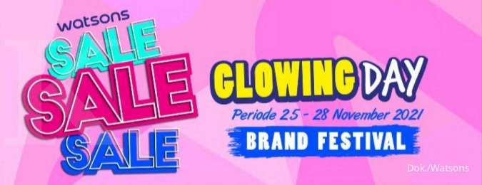 Katalog Promo Watsons Glowing Day Hanya 4 Hari, Aneka Skincare Diskon hingga 50%