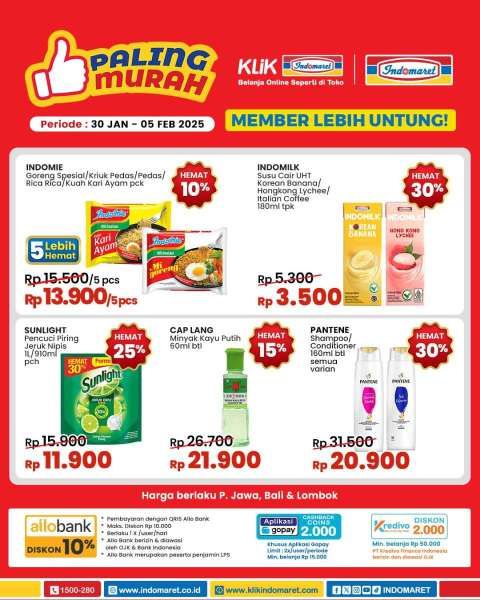 Promo Indomaret 30 Januari-5 Februari 2025 Paling Murah