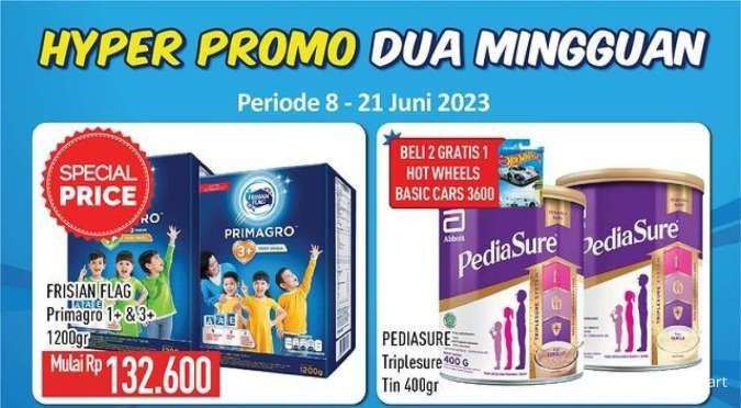 Promo Hypermart Dua Mingguan sampai 21 Juni 2023, Nikmati Potongan Harga s/d Rp 5.500