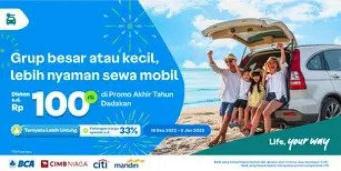 Gunakan Promo Traveloka Akhir Tahun dengan Diskon Rental Mobil hingga Rp 100.000