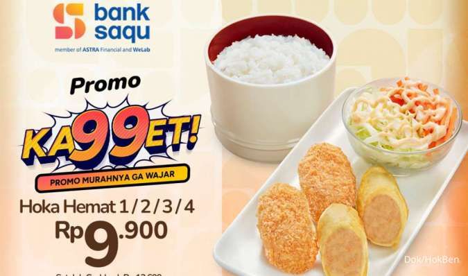 Promo HokBen dengan Bank Saqu dan SeaBank Januari 2026, Cuma Rp 9.900