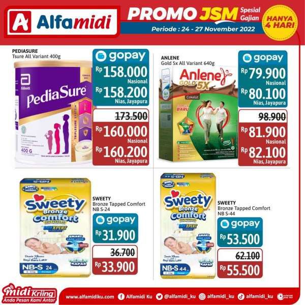 Katalog Promo JSM Alfamidi Spesial Gajian Periode 24-27 November 2022