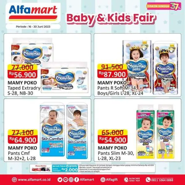 Promo Alfamart Baby & Kids Fair Periode 16-30 Juni 2023