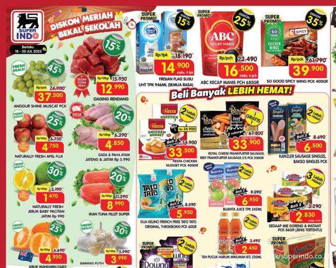 Promo JSM Superindo 18-20 Juli 2025, Anggur Muscat & Susu UHT Diskon Sampai 45%