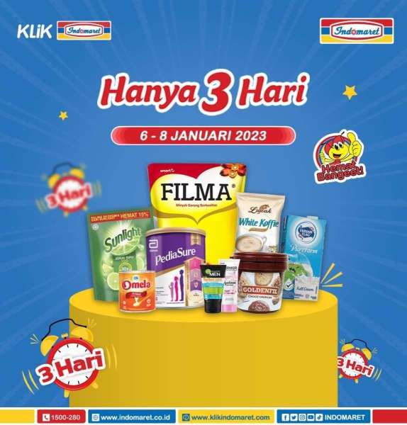Katalog Promo Indomaret Hanya 3 Hari Periode 6-8 Januari 2023