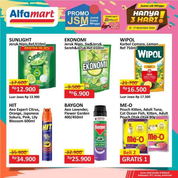 Promo JSM Alfamart Weekend 15-17 November 2024