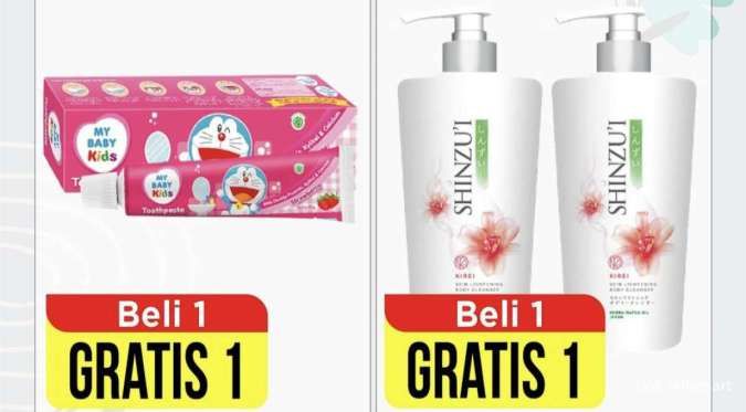 Promo Alfamart Serba Gratis 16-31 Agustus 2024, Body Lotion Shinzui Beli 1 Gratis 1