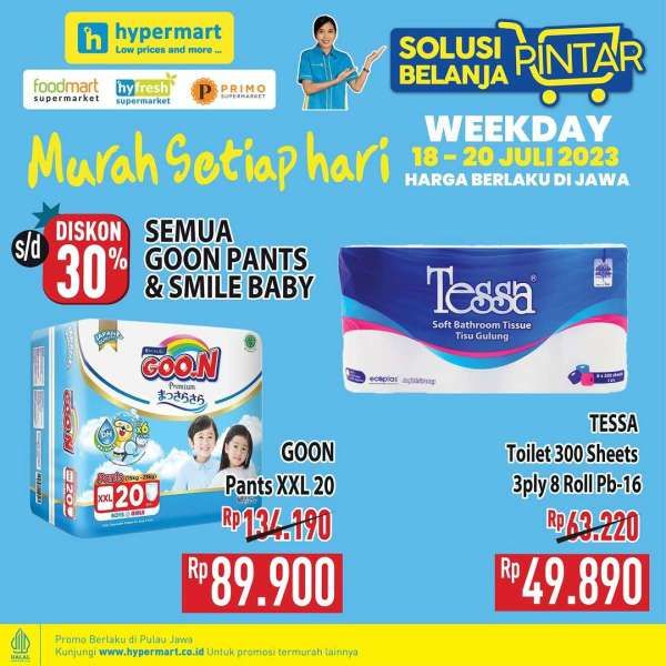 Katalog Harga Promo Hypermart 18-20 Juli 2023, Promo Weekday Murah