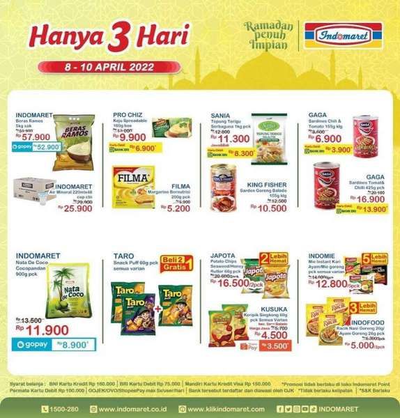 Promo JSM Indomaret Hanya 3 Hari Mulai 8-10 April 2022