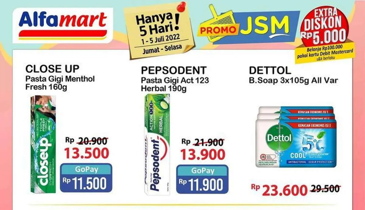 Promo JSM Alfamart di 2 Juli 2022, Dapatkan Harga Hemat Selama 5 Hari