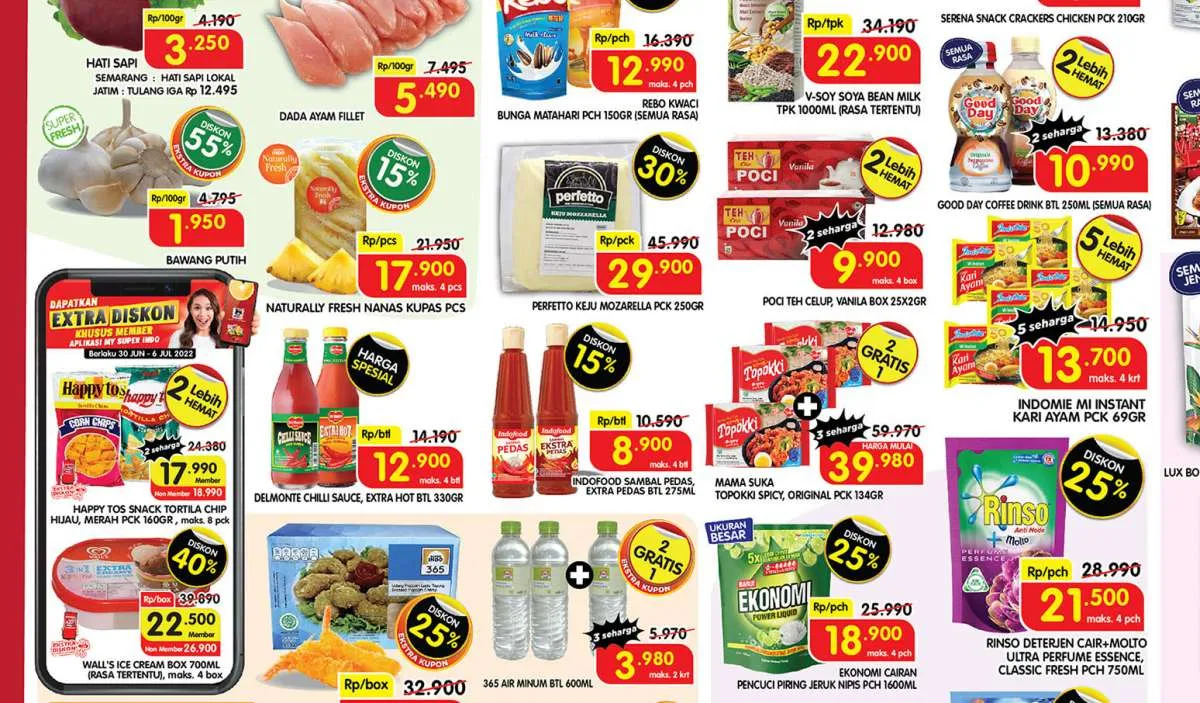 Promo Superindo Terbaru di Awal Bulan Juli 2022, Diskon Ekstra untuk Buah dan Daging