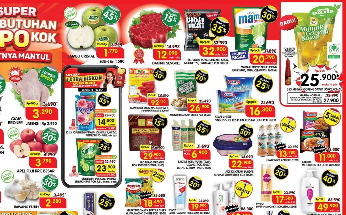 Promo Superindo Rabu 22 September 2021, Super Diskon tengah pekan!