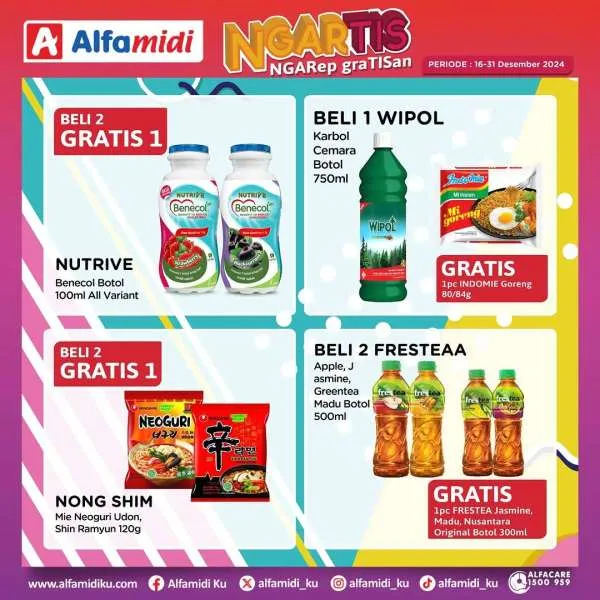 Promo Alfamidi Ngartis (Ngarep Gratisan) Periode 16-31 Desember 2024