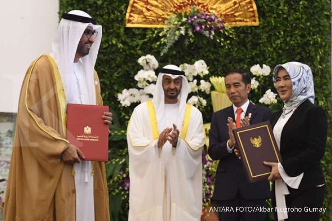 Jokowi dan putra mahkota Abu Dhabi tandatangani 12 kesepakatan 