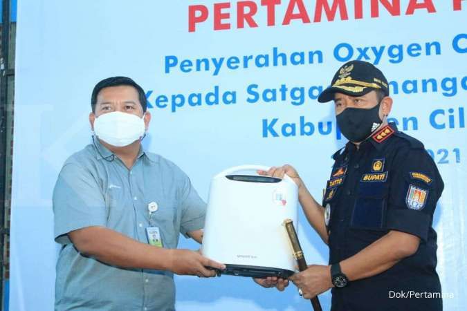 Kilang Pertamina Cilacap donasikan 50 unit oxygen concentrator