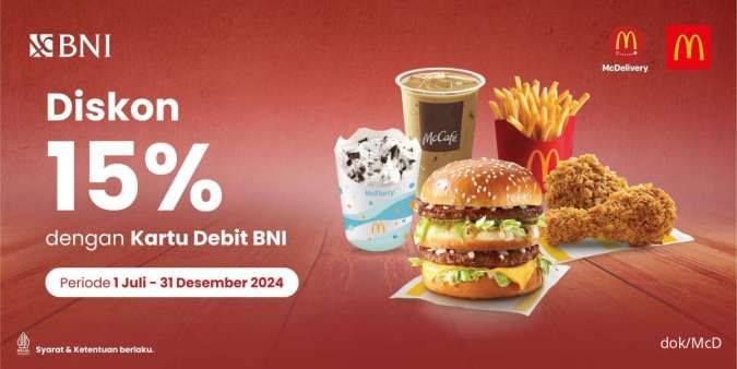 Kumpulan Promo McD di Bank BNI, Blu BCA, dan Permata sampai Periode 2025