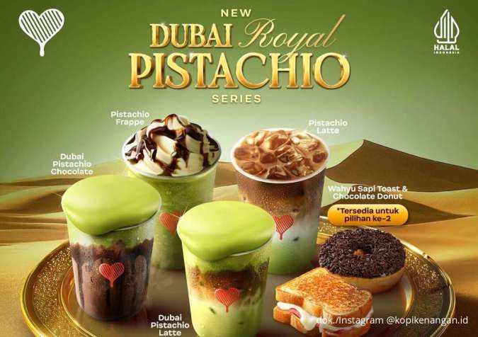  New! Promo Kopi Kenangan Dubai Royal Pistachio, Ada Buy 2 Free 1 dan Buy 3 Free 1