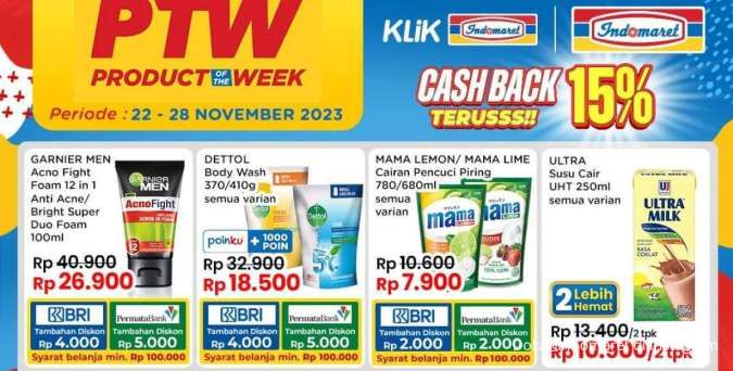 Promo Indomaret Product of The Week Terbaru 23 November 2023, Beli 2 Lebih Hemat