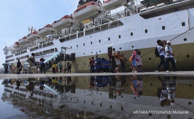 Lebaran, jumlah penumpang kapal laut turun 10%