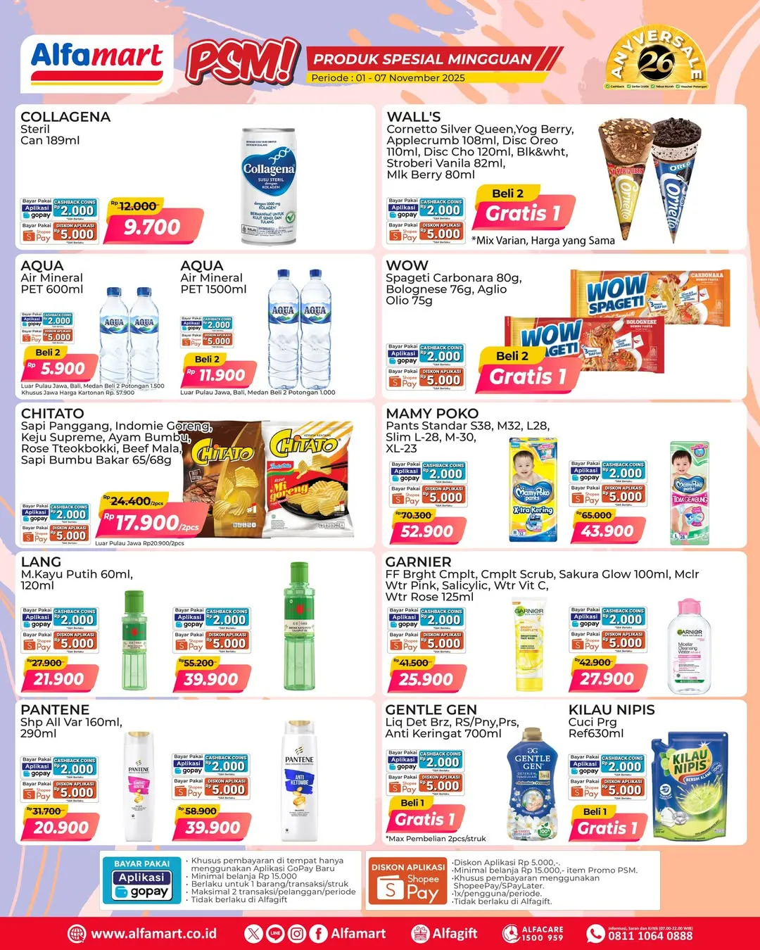 Promo PSM Alfamart Periode 1-7 November 2025