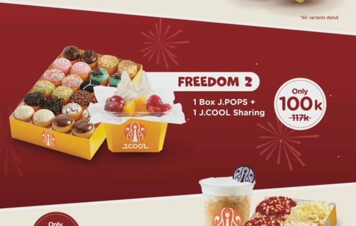 Hari Terakhir Promo JCO Merdeka Deals, 1 Box JPOPS + 1 JCOOL Cuma Rp 100.000