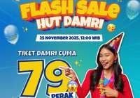 Promo HUT Damri ke-79, Tiket Rp 79 di Flash Sale Hari Ini 25 November 2025