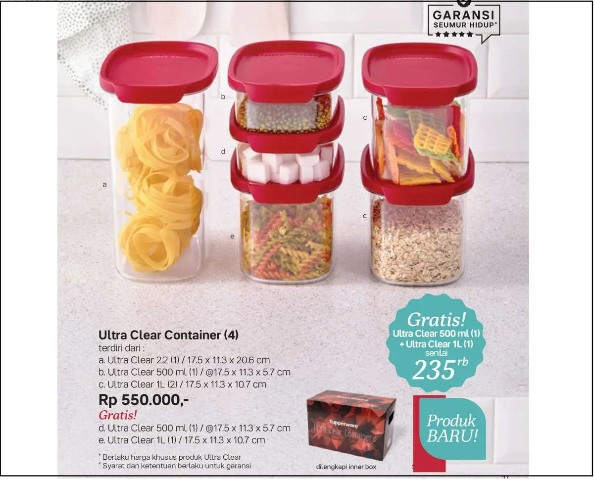 Promo Tupperware Juli 2022, Khusus Kotak Penyimpan Serba Guna Ada Produk baru