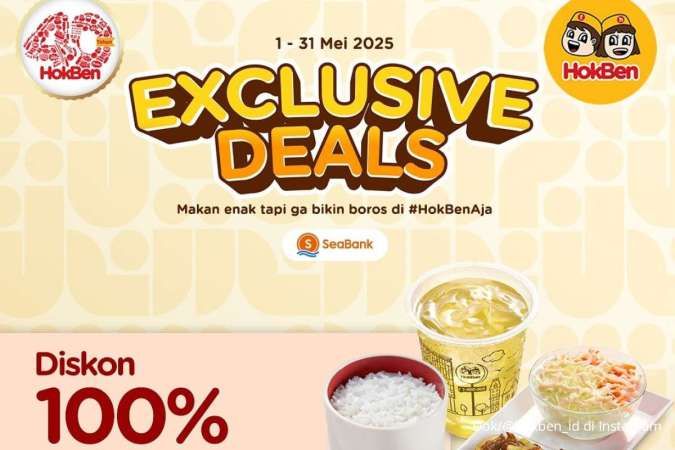 Promo HokBen Terbaru Bulan Mei 2025 dengan SPayLater, Bank Saqu, BSI, Seabank