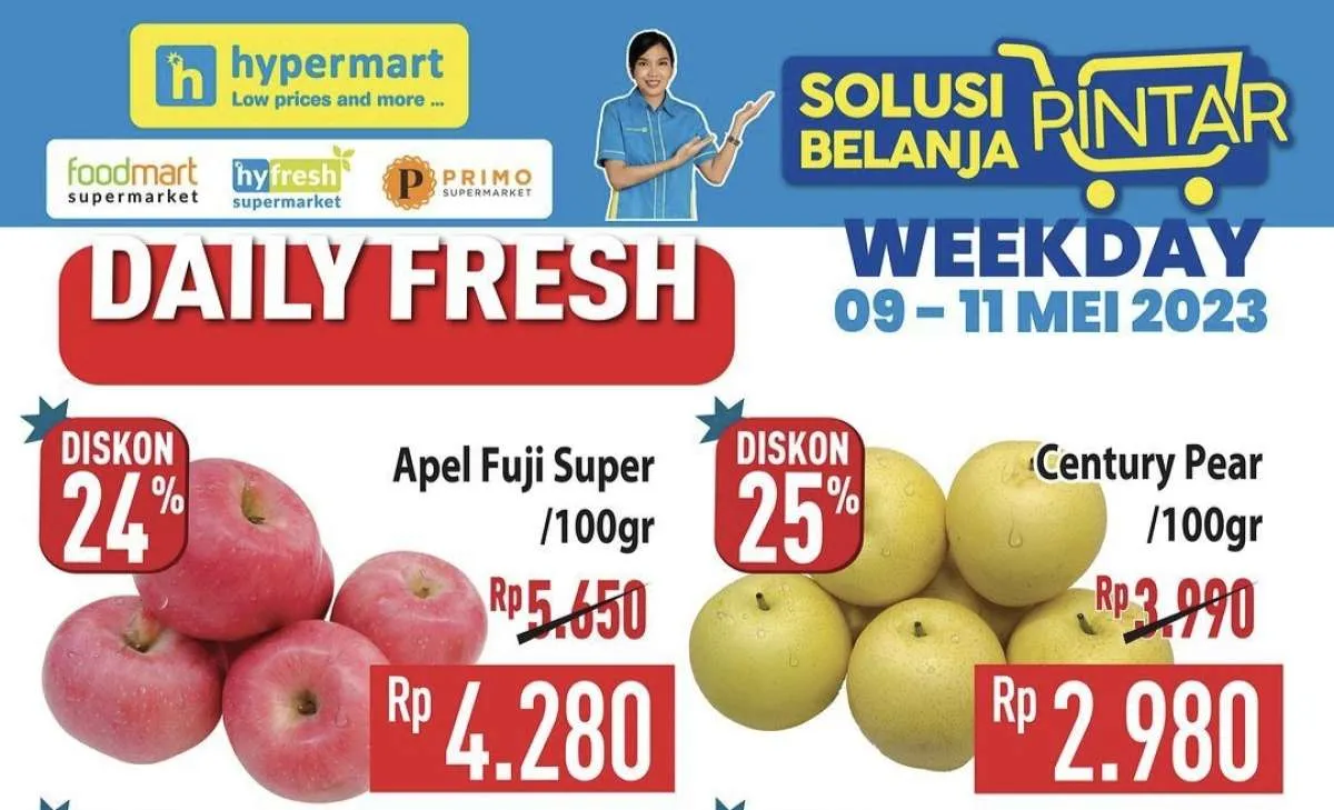 Katalog Promo Hypermart 9-11 Mei 2023, Aneka Produk Segar dan Frozen Jadi Lebih Murah