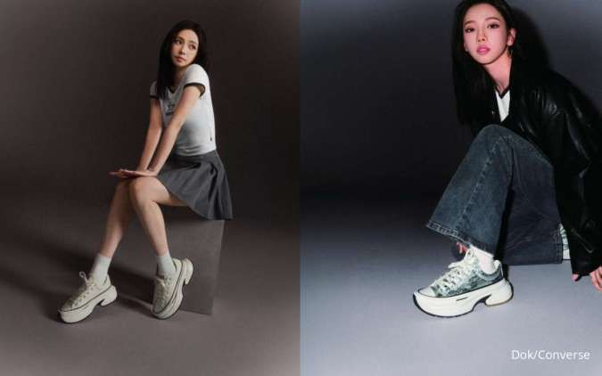  Tampil Edgy ala Karina Aespa Lewat Koleksi Terbaru Converse Run Star Crush