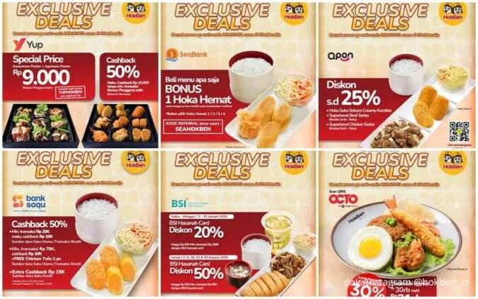 7 Promo HokBen Exclusive Deals dari Bank Saqu hingga BSI Diskon sampai 50%