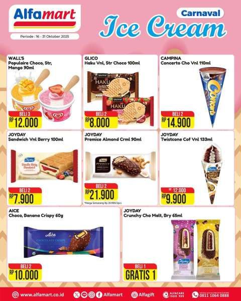 Promo Es Krim di Alfamart 16-31 Oktober 2025