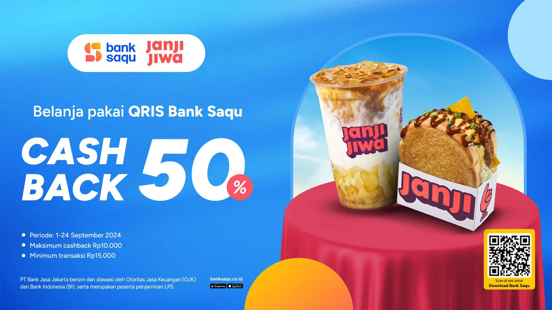 Promo Janji Jiwa x Bank Saqu