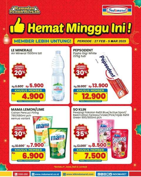 Promo Indomaret Hemat Minggu Ini 27 Februari-5 Maret 2025 