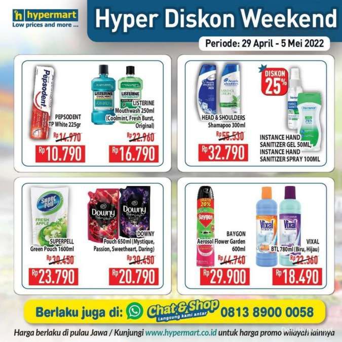 Promo Hypermart Mulai 29 April-5 Mei 2022, Hyper Diskon Weekend Terbaru
